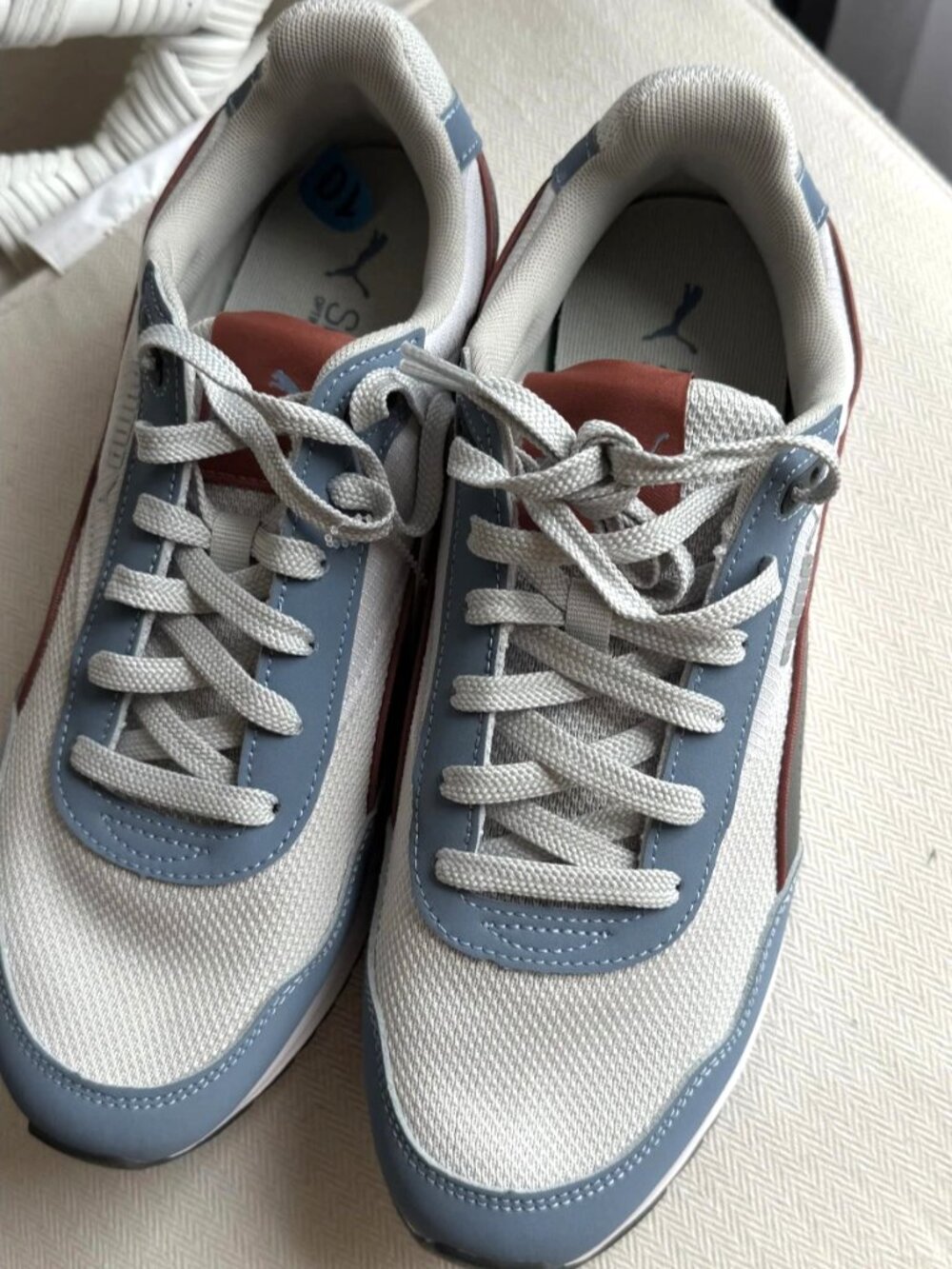 Puma Men's R78 Retro Running Sneakers Grey Blue 404025-07 Size US 10 NWT - Picture 5 of 16
